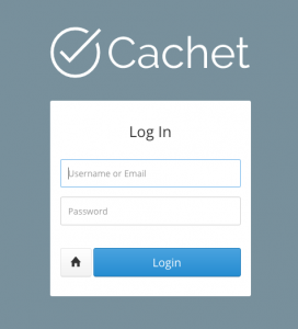Cachet login